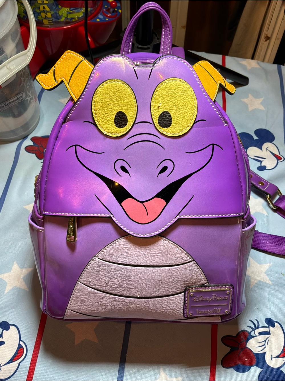 Disney parks loungefly epcot purple figment mini backpack -NWT